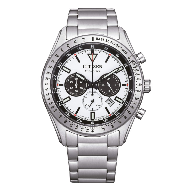 CITIZEN CRONOGRAFO  ECO DRIVE ACCIAIO