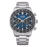 CITIZEN CRONOGRAFO  ECO DRIVE ACCIAIO