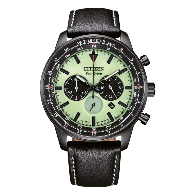 CITIZEN CRONOGRAFO  ECO DRIVE ACCIAIO